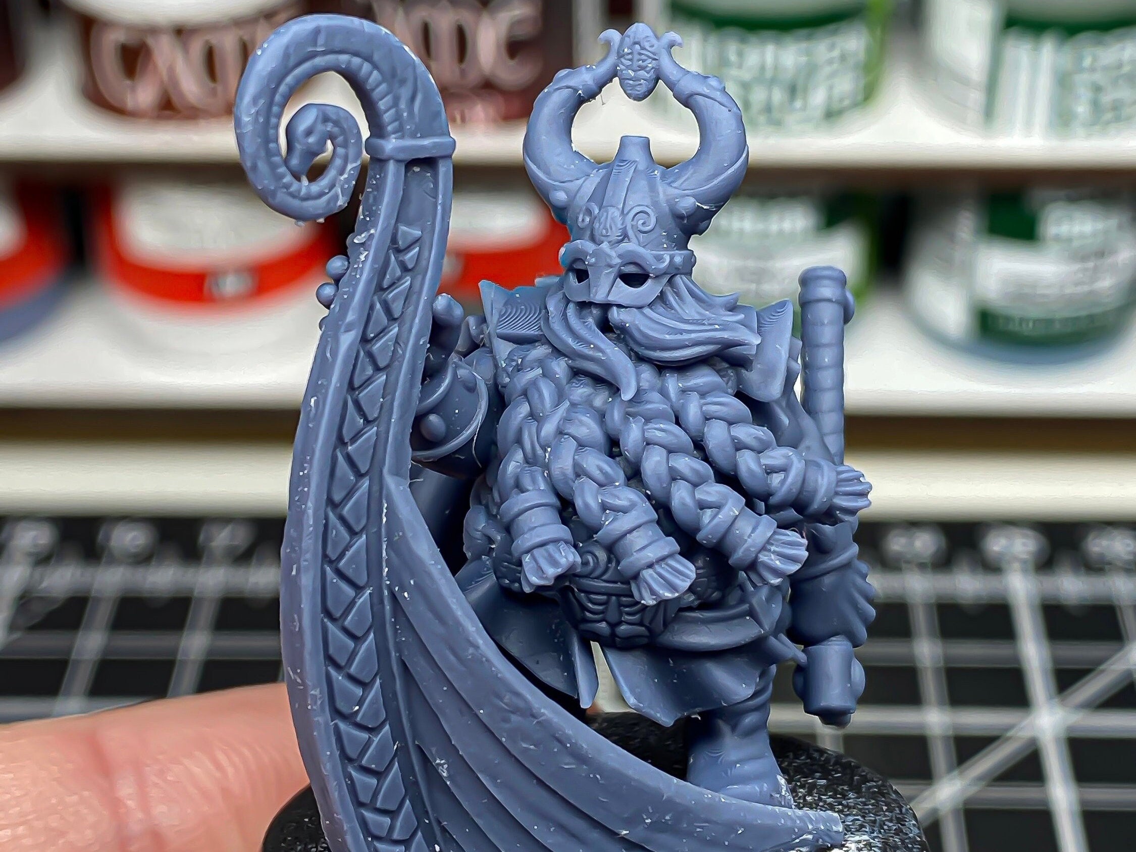 Dwarven Sea Lord - Highland Miniature | DnD | Dwarf | melee unit | fighter | 32mm | Pathfinder | TTRPG | Wargaming | Fantasy