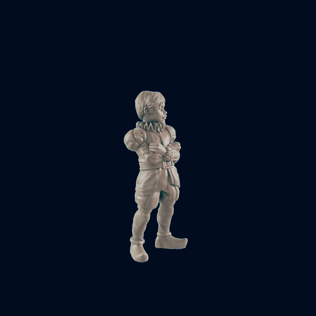 Human Kid Prince - EC3D | DnD | Variant | Villager minis | noble | king | 32mm | Pathfinder | commoner | TTRPG | Wargaming | Fantasy | child