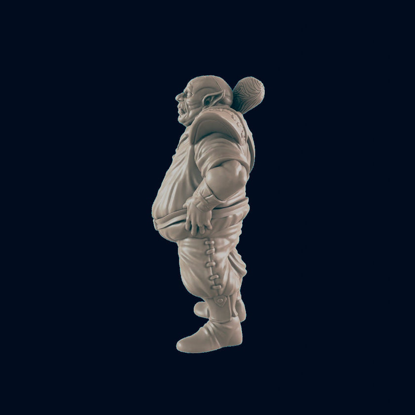 Orc Male Bouncer - EC3D | DnD | Villager minis | barkeep | PC/NPC | 32mm | Pathfinder | commoner | TTRPG | Wargaming | Frostgrave