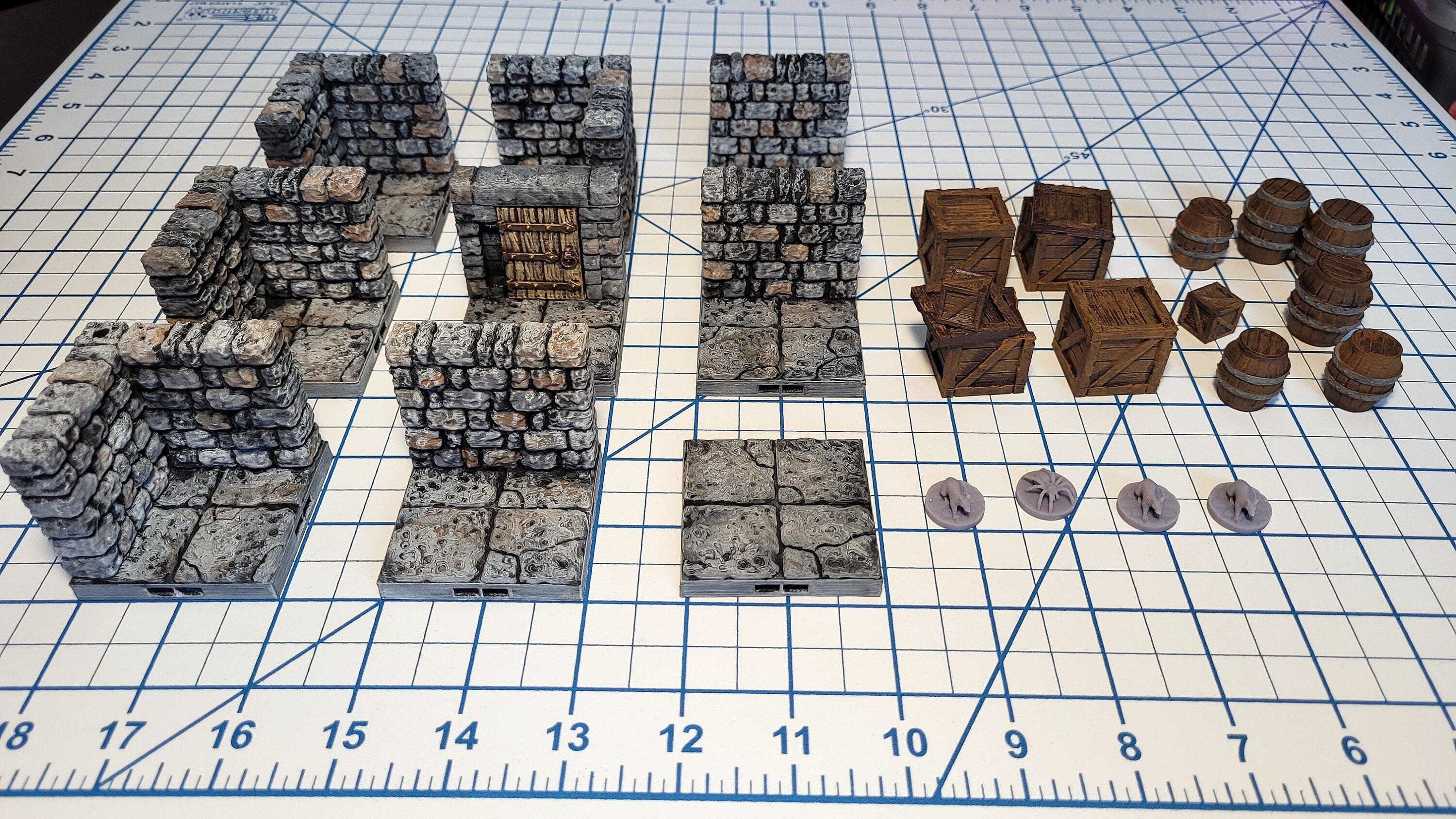 Dungeon Terrain Kit - The Storage Room - Complete sets of Minis and Tiles! Fat Dragon Games | TTRPG | Dungeons And Dragons, D&D, Pathfinder