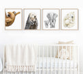 Baby Sloth and Mom Art Print