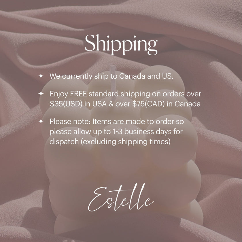 Flower Pillar Soy Candle: Minimalist Home Decor, Unscented Vegan Candle