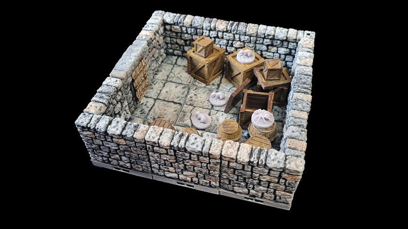 Dungeon Terrain Kit - The Storage Room - Complete sets of Minis and Tiles! Fat Dragon Games | TTRPG | Dungeons And Dragons, D&D, Pathfinder