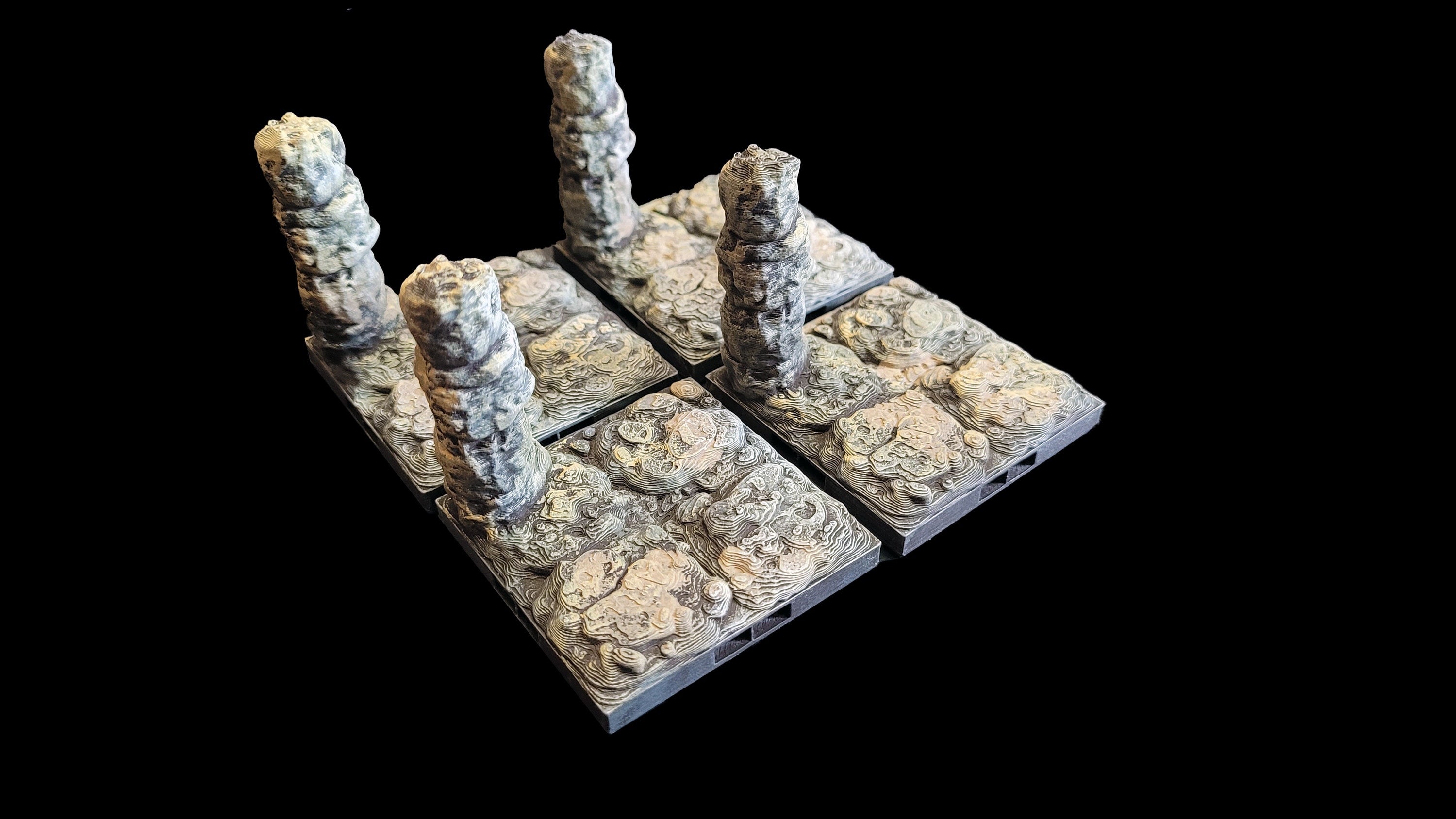 Magnetic Dungeon Tiles Starter Set - Cave Theme | Hand Painted | Fat Dragon Games | Tabletop Terrain | Dungeons And Dragons, D&D, Pathfinder
