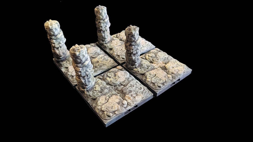 Magnetic Dungeon Tiles Starter Set - Cave Theme | Hand Painted | Fat Dragon Games | Tabletop Terrain | Dungeons And Dragons, D&D, Pathfinder