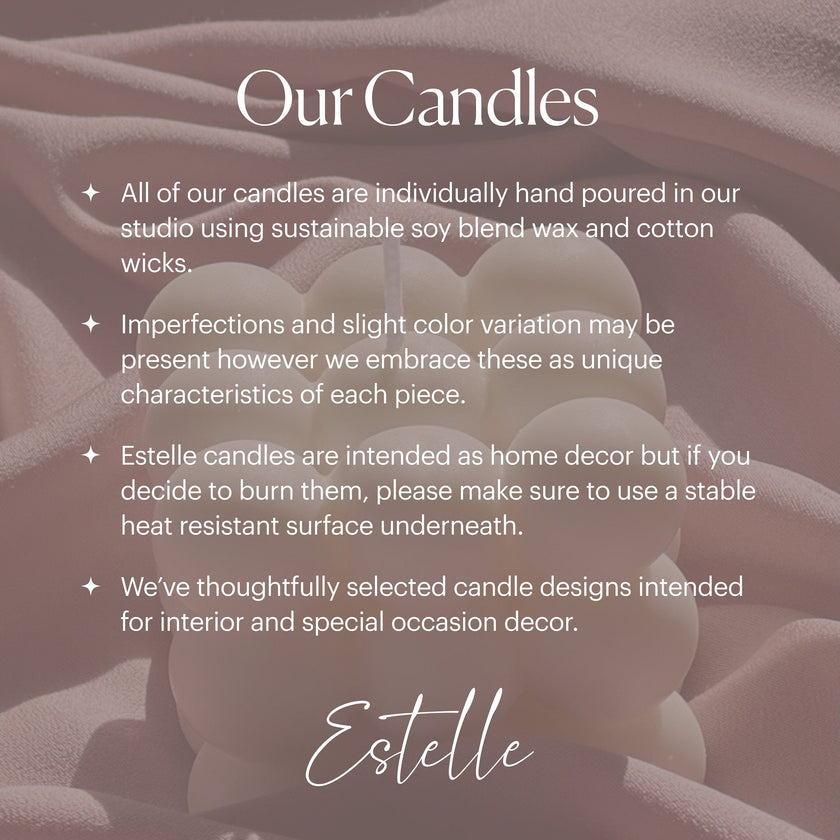 Soy Wax Flower Candle: Sculptural Blossom Candle