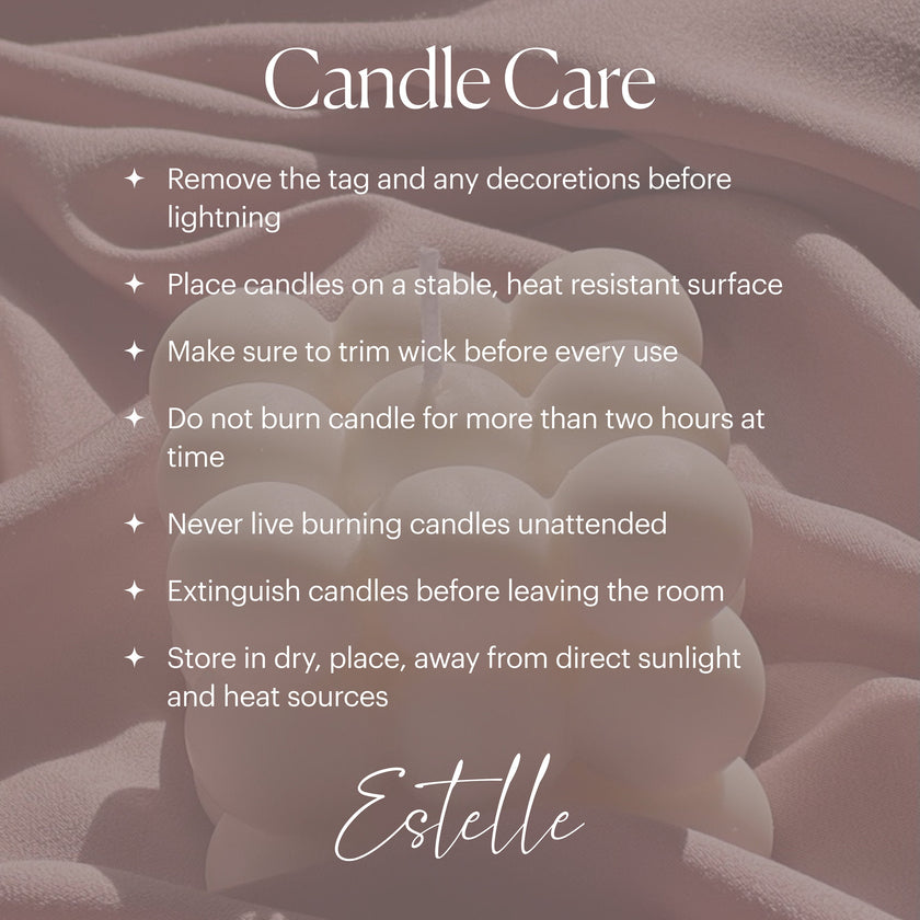 Handmade Ribbed Soy Wax Pillar Candle | Home Decor