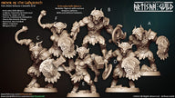 Labyrinth Minocs - Artisan Guild | Minotaur | Barbarian | Male | Female | Fantasy | Fighter | Bull | Frostgrave | DnD | Pathfinder