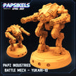 PAPZ Industries Battle Mech Yukari - Papsikels | Cyberpunk | Scifi | Sci-fi | 32mm | Robot | Mechanical | Wargaming | Mech