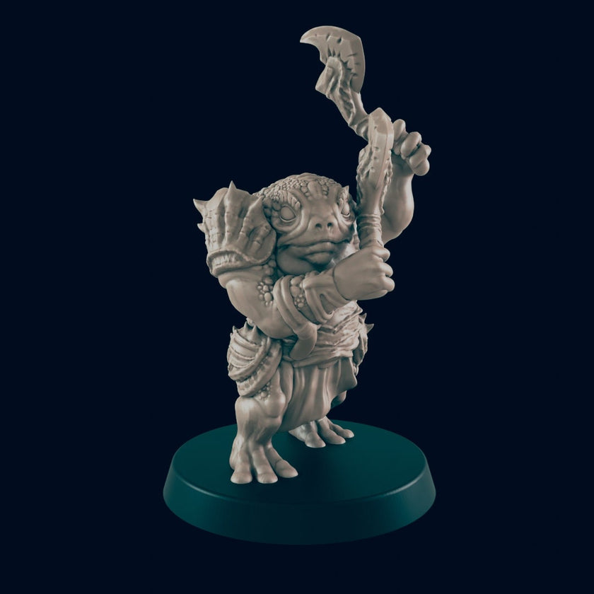 Bullywug - EC3D, DnD | Frog | Monster| Swamp | Shaman | Fighter | 32mm | Pathfinder | Fantasy | Wargaming | Frostgrave