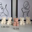 Rose Teddy Bear Candle: Hand Poured Soy Wax Blend Home Decor