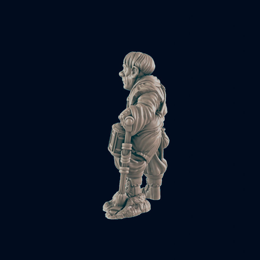 Human Gravedigger - EC3D | DnD | Male | Villager | graveyard | merchant | 32mm | Pathfinder | commoner | TTRPG | Wargaming |
