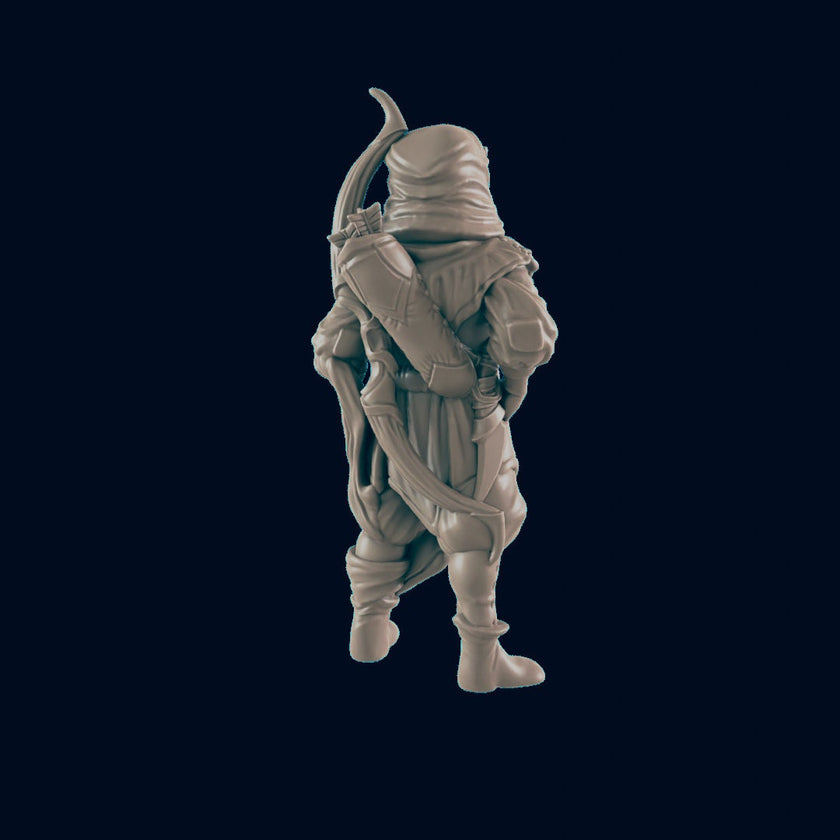 Human Male Woodsman - EC3D | DnD | Male | Villager | Ranger | Druid | Guard | 32mm | Pathfinder | commoner | TTRPG | Wargaming |