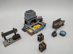 Blacksmith and Forge Scatter - Heroes Hoard | DnD | Tabletop Terrain | Medieval | Scenery | 32mm | Pathfinder | TTRPG | Wargaming