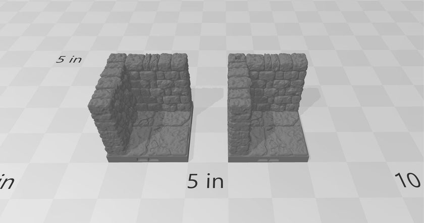 Dungeon Style Walls - DnD 5E, Pathfinder 2E - DragonLock Fat Dragon Games, Tabletop Terrain | 1