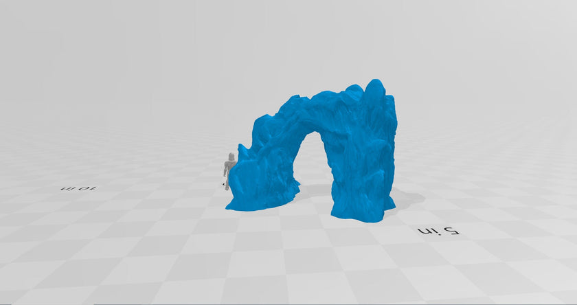 Ice Archway Terrain - Winds of Wintertide - Heroes Hoard, DnD, Tabletop Terrain, Scatter Scenery | 32mm | Pathfinder
