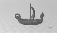 The Longship - Wilds of Wintertide - Heroes Hoard, DnD, Tabletop Terrain, Scatter Scenery, boat, ship, 32mm 28mm | Pathfinder 2E