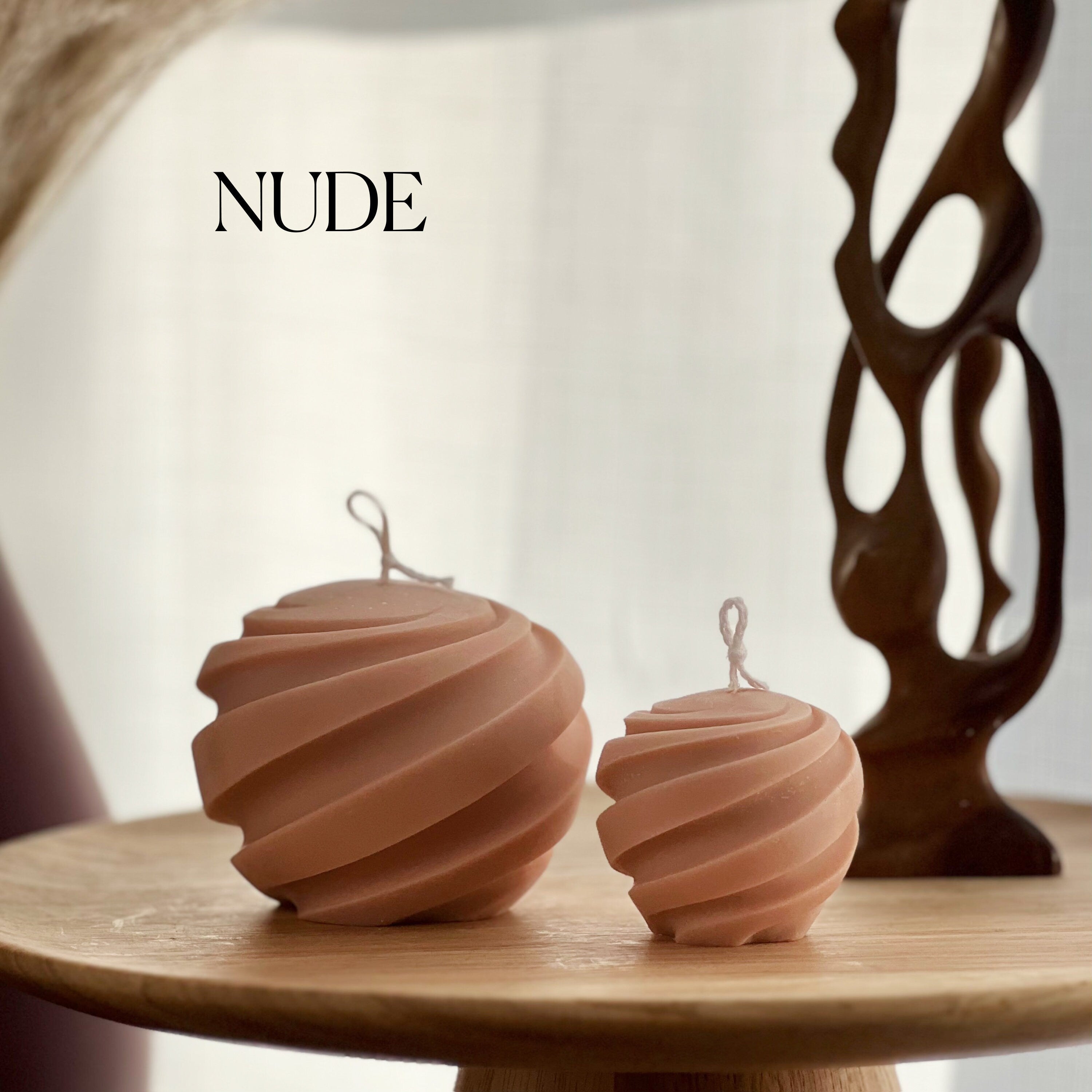 Swirl Ball Soy Wax Candle Set | Home Decor, Gift for Her