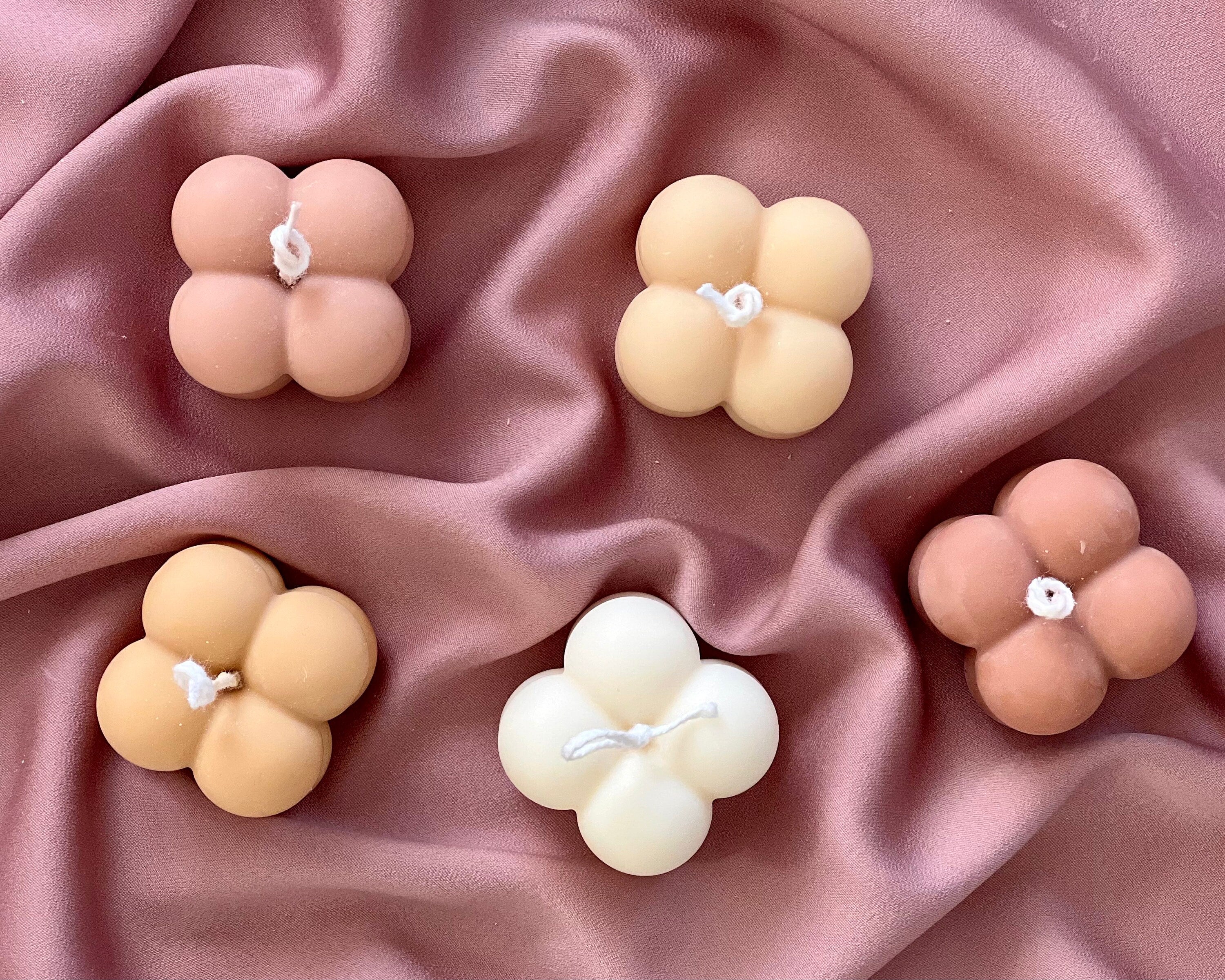 Mini Soy Bubble Candle Set | Unscented Home Decor, Wedding Favors