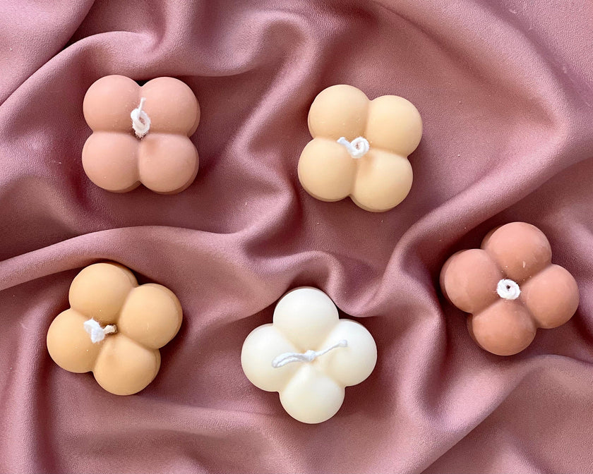 Mini Soy Bubble Candle Set | Unscented Home Decor, Wedding Favors