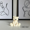 Teddy Bear Candle | Decorative Soy Wax Pillar, Nursery Decor
