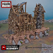 Mayor's Townhouse - Shadowfey Ruins, DnD, Pathfinder 15mm, 28mm, 32mm, wargaming scenery, bolt action, tabletop terrain, building