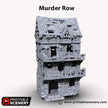 Murder Row - Shadowfey Ruins, DnD, Pathfinder 15mm, 28mm, 32mm, wargaming scenery, bolt action, tabletop terrain, building