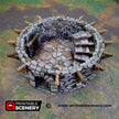 Haunted Windmill - Shadowfey Ruins, DnD, Pathfinder 15mm, 28mm, 32mm, wargaming scenery, bolt action, tabletop terrain, building