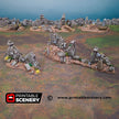 Hallowed Graveyard Walls - Shadowfey Ruins, DnD, Pathfinder 15mm, 28mm, 32mm, wargaming scenery, tabletop terrain, building