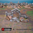 Hallowed Graveyard Walls - Shadowfey Ruins, DnD, Pathfinder 15mm, 28mm, 32mm, wargaming scenery, tabletop terrain, building