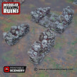 Ruined Gatehouse Entrance Gate - Shadowfey Ruins, DnD, Pathfinder 15mm, 28mm, 32mm, wargaming scenery, tabletop terrain, building