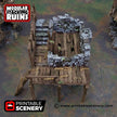 Ruined Gatehouse East Wing - Shadowfey Ruins, DnD, Pathfinder 15mm, 28mm, 32mm, wargaming scenery tabletop terrain, building
