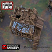 Ruined Gatehouse East Wing - Shadowfey Ruins, DnD, Pathfinder 15mm, 28mm, 32mm, wargaming scenery tabletop terrain, building