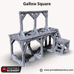 Gallows Square - Shadowfey Ruins, DnD, Pathfinder 15mm, 28mm, 32mm, wargaming scenery, tabletop terrain, building, scatter