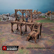 Gallows Square - Shadowfey Ruins, DnD, Pathfinder 15mm, 28mm, 32mm, wargaming scenery, tabletop terrain, building, scatter