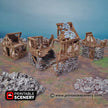 Ruined Quarter - Shadowfey Ruins, DnD, Pathfinder, modular, 15mm, 28mm, 32mm, wargaming scenery, belltower, building, D&D