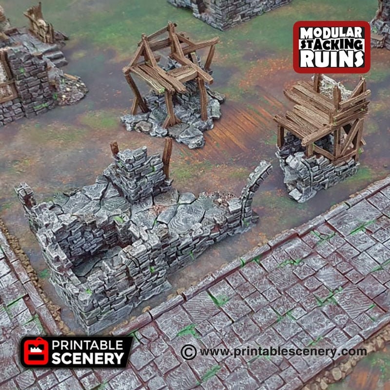 Burgomaster’s Office - Shadowfey Ruins, DnD, Pathfinder 15mm, 28mm, 32mm, wargaming terrain, modular building, D&D bolt action
