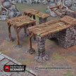 Scaffolding and Support Columns - Shadowfey Ruins, DnD, Pathfinder, 15mm, 28mm, 32mm, wargaming terrain, scatter, D&D, scenery