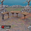 Scaffolding and Support Columns - Shadowfey Ruins, DnD, Pathfinder, 15mm, 28mm, 32mm, wargaming terrain, scatter, D&D, scenery
