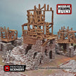 Rickety Lodgings - Shadowfey Ruins, DnD, Pathfinder 15mm, 28mm, 32mm, wargaming terrain, modular building, D&D bolt action