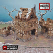 Squatter Townhouse - Shadowfey Ruins, DnD, Pathfinder 15mm, 28mm, 32mm, wargaming terrain, modular building, D&D bolt action