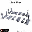 Rope Bridge - Shadowfey Ruins, DnD, Pathfinder, 15mm, 28mm, 32mm, wargaming terrain, scatter, D&D, scenery, jungle