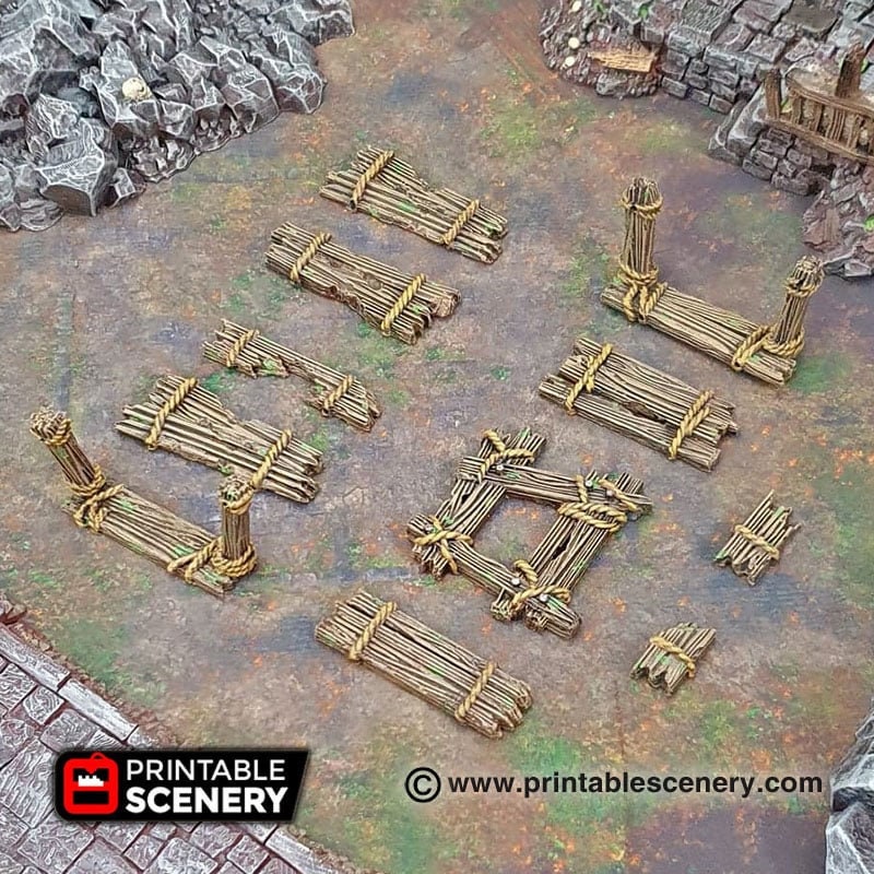 Rope Bridge - Shadowfey Ruins, DnD, Pathfinder, 15mm, 28mm, 32mm, wargaming terrain, scatter, D&D, scenery, jungle