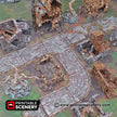 Flagstone Streets - Roads of Ruin Shadowfey, DnD, Pathfinder, 15mm, 28mm, 32mm, wargaming terrain, scatter, D&D, scenery, modular