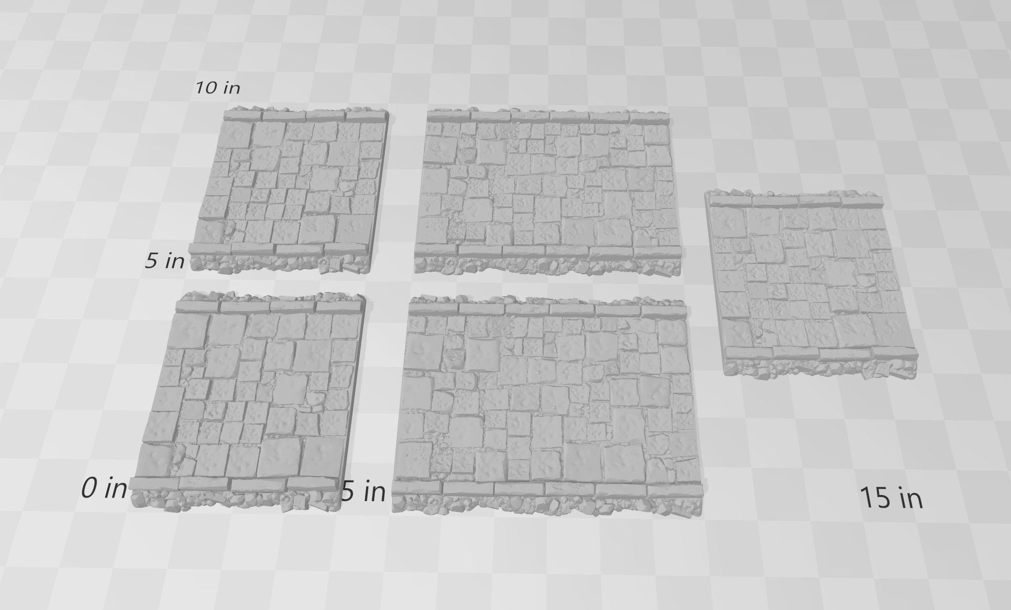 Flagstone Streets - Roads of Ruin Shadowfey, DnD, Pathfinder, 15mm, 28mm, 32mm, wargaming terrain, scatter, D&D, scenery, modular