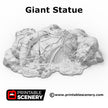 Giant Statue - Shadowfey Wilds, DnD 5E, Pathfinder 2E 15mm, 28mm, 32mm, wargaming terrain, scatter scenery, D&D bolt action,