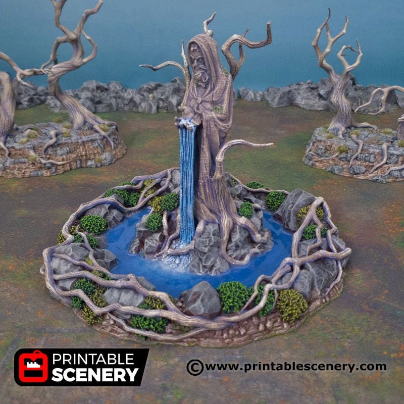 Feywood Shrine - Shadowfey Wilds, DnD 5E, Pathfinder 2E 15mm, 28mm, 32mm, wargaming terrain, scatter scenery, D&D bolt action,