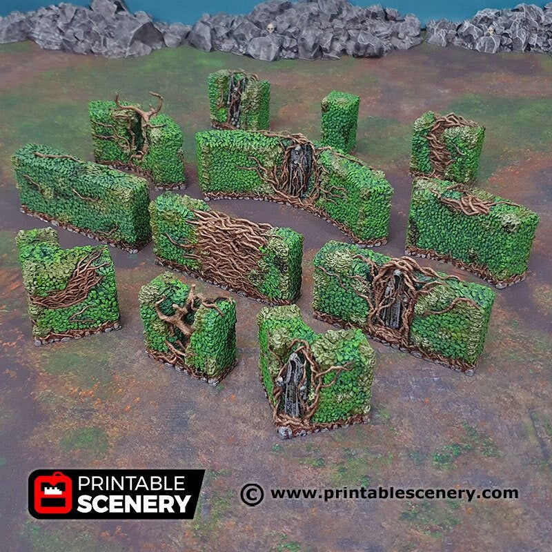 Hedge Maze - Shadowfey Wilds, DnD 5E, Pathfinder 2E 15mm, 28mm, 32mm, wargaming terrain, scatter scenery, D&D bolt action