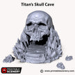 Titan Skull Cave - Shadowfey Wilds, DnD 5E, Pathfinder 2E 15mm, 28mm, 32mm, wargaming terrain, scatter scenery, D&D bolt action