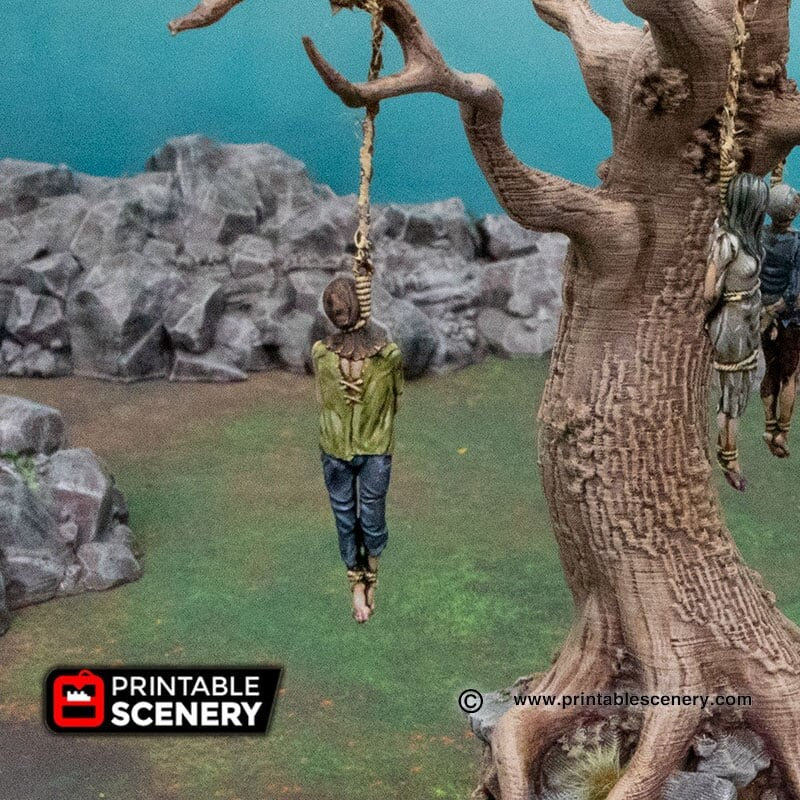 Hangman's Tree - Shadowfey Wilds, DnD 5E, Pathfinder 2E 15mm, 28mm, 32mm, wargaming terrain, scatter scenery, D&D bolt action